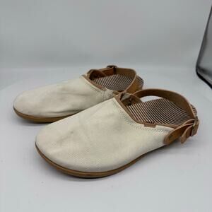 Reef Cushion Sage Slingback Cream Clog Womens Size 7 Style C18633 Textile
